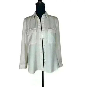 Aritzia The group by Babaton Button-up Roll Sleeves Utility shirt Women Size XS